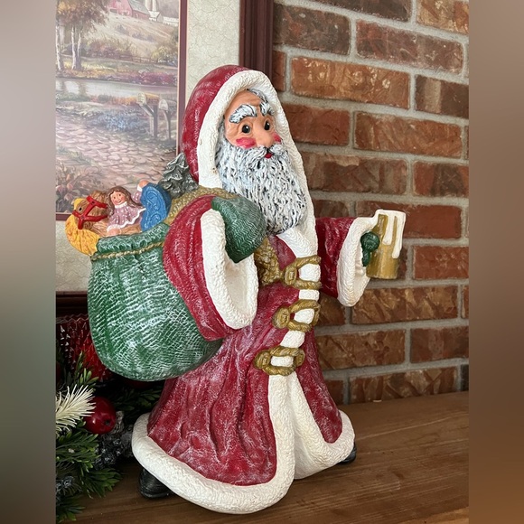 ❤️Rare Vintage 1986 15” Large Heavy Santa Clause Decor‼️FINAL SALE - Picture 2 of 6